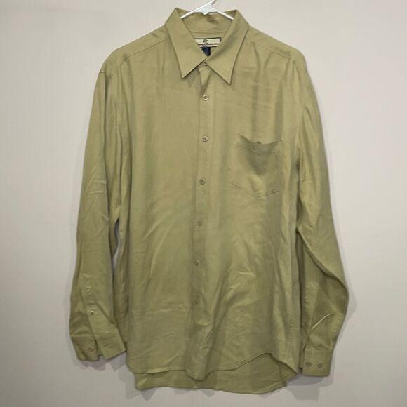 Tommy Bahama Men’s 💯 Silk Button Down Shirt - Picture 1 of 4